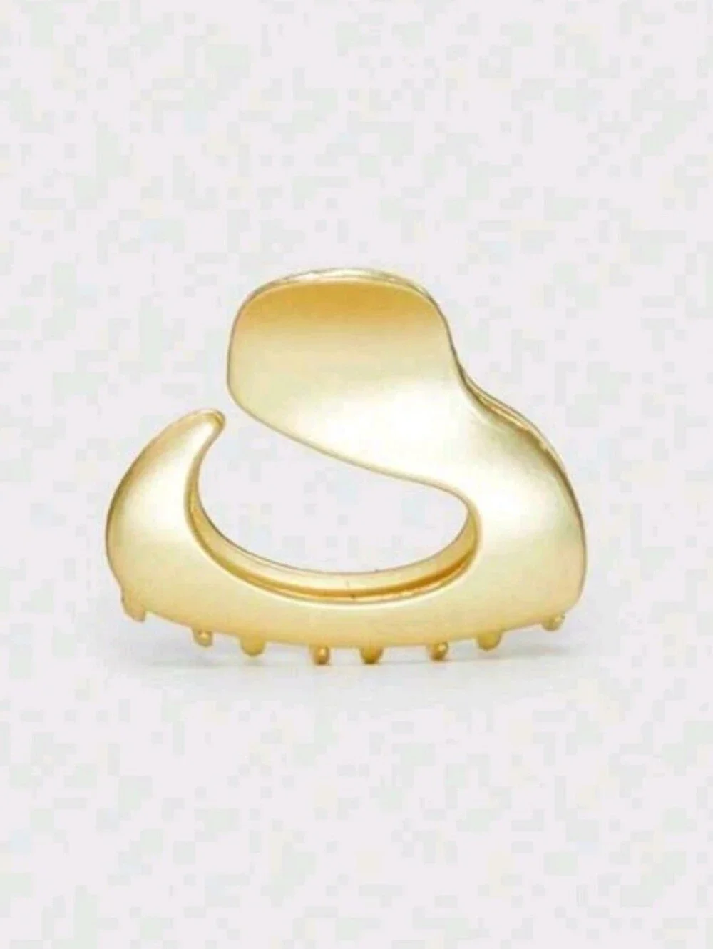 NEW! Gold Sculptural Hair Clip for Women - Elegant Metal Ponytail Clamp